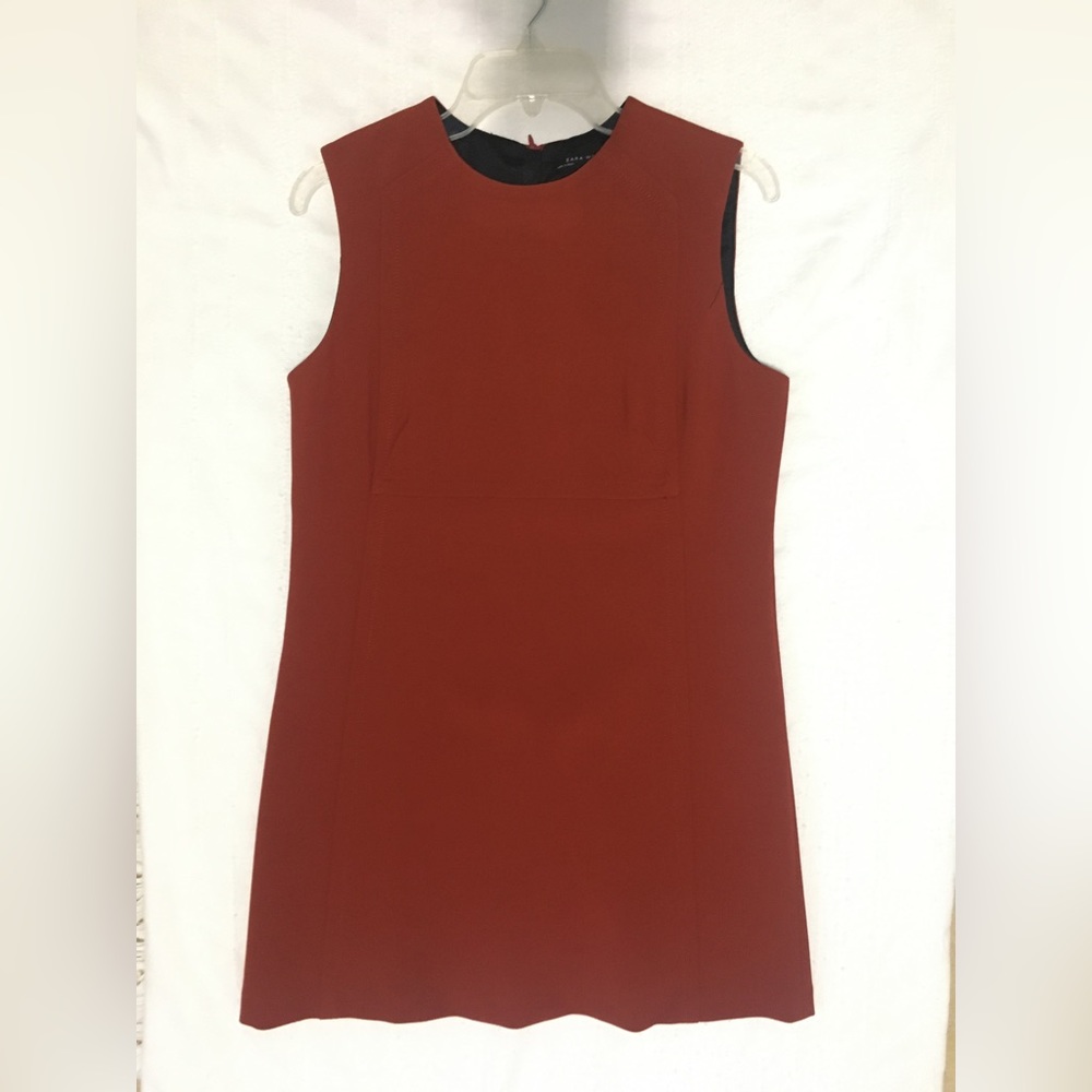 ZARA Rust Mini Dress - Picture 2 of 11